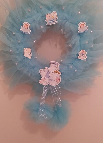 Erkek Bebek Kapı Süsü - Görsel 2