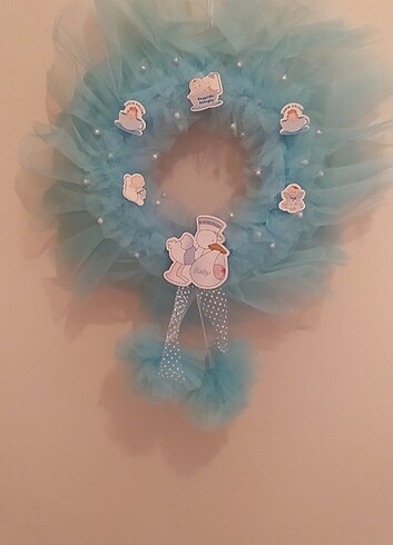 Erkek Bebek Kapı Süsü - Görsel 4