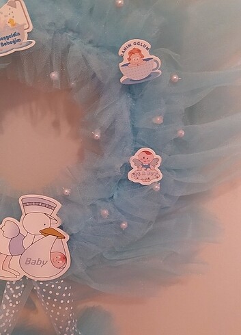 Erkek Bebek Kapı Süsü - Görsel 5