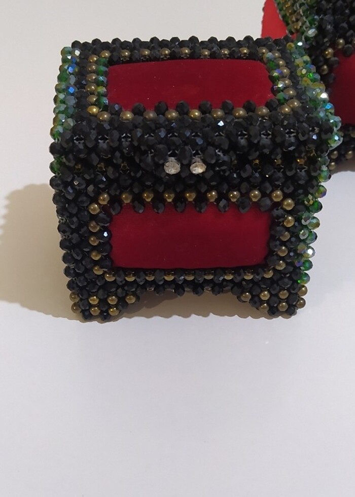 EL EMEĞİ KADİFE TAKI KUTUSU  - Görsel 2