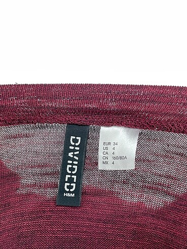 34 Beden bordo Renk H&M Kısa Elbise %70 İndirimli.