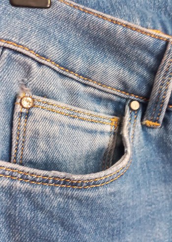 27 Beden mavi Renk Gevşek Kesim Kadın Midi Kot Pantolon