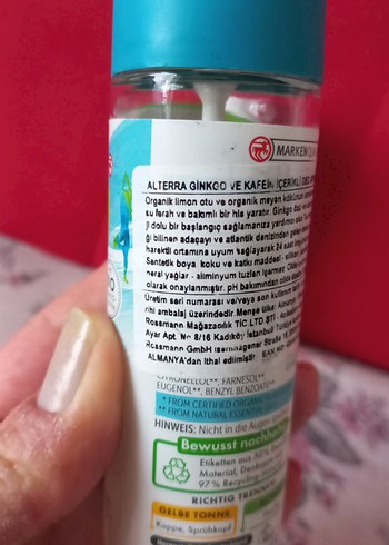 Alterra Sport Bio-Lemongrass Deodorant Sprey - Görsel 5