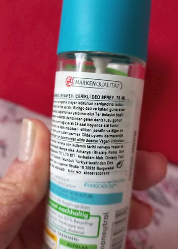 Alterra Sport Bio-Lemongrass Deodorant Sprey - Görsel 6