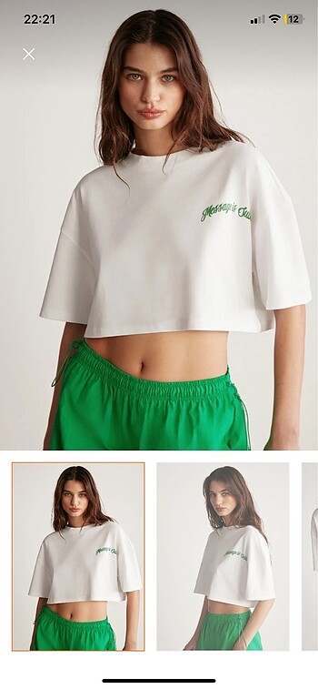 Crop oversize tshirt