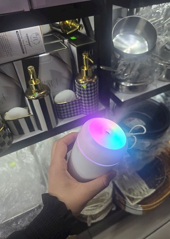 Renkli Işıklı Taşınabilir Hava Temizleyici ve Nemlendirici - Görsel 3