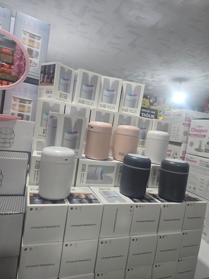 Renkli Işıklı Taşınabilir Hava Temizleyici ve Nemlendirici - Görsel 5