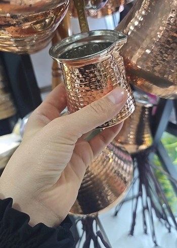 Bakır Parlak Kahve Cezvesi - Görsel 2