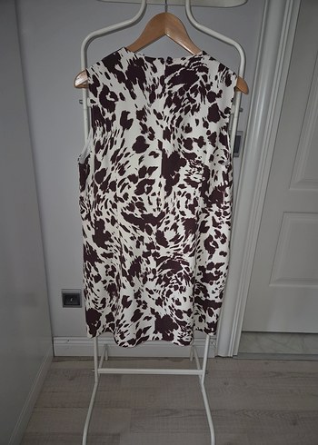Diğer Kahverengi Batik Mini Elbise