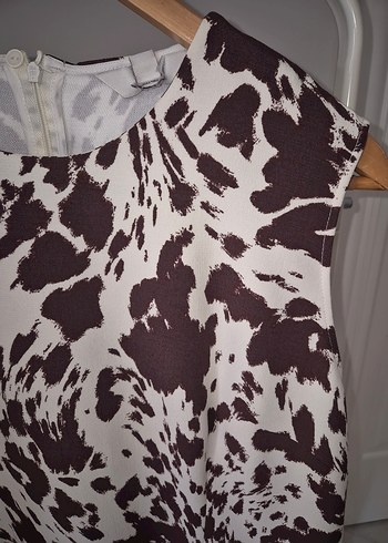 48 Beden kahverengi Renk Kahverengi Batik Mini Elbise