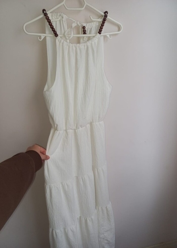 addax beyaz elbise  - Görsel 2