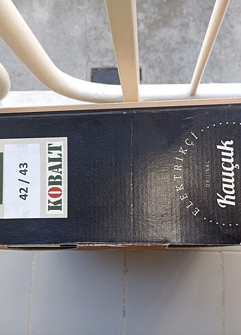 Kobalt Orijinal Kauçuk Elektrikçi Çizmesi - Görsel 6