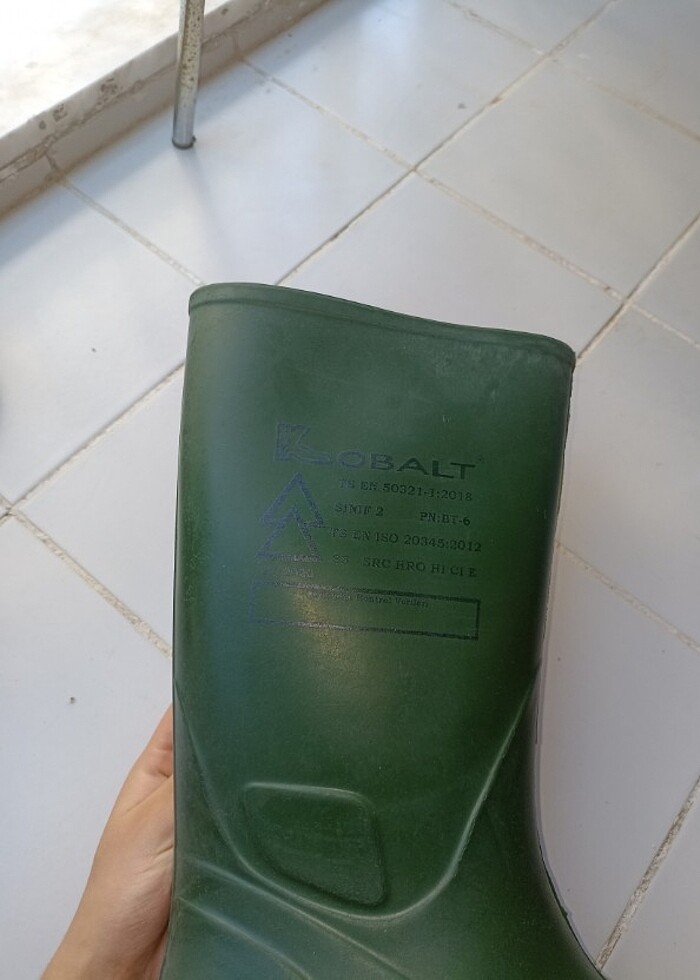 Kobalt Orijinal Kauçuk Elektrikçi Çizmesi - Görsel 4