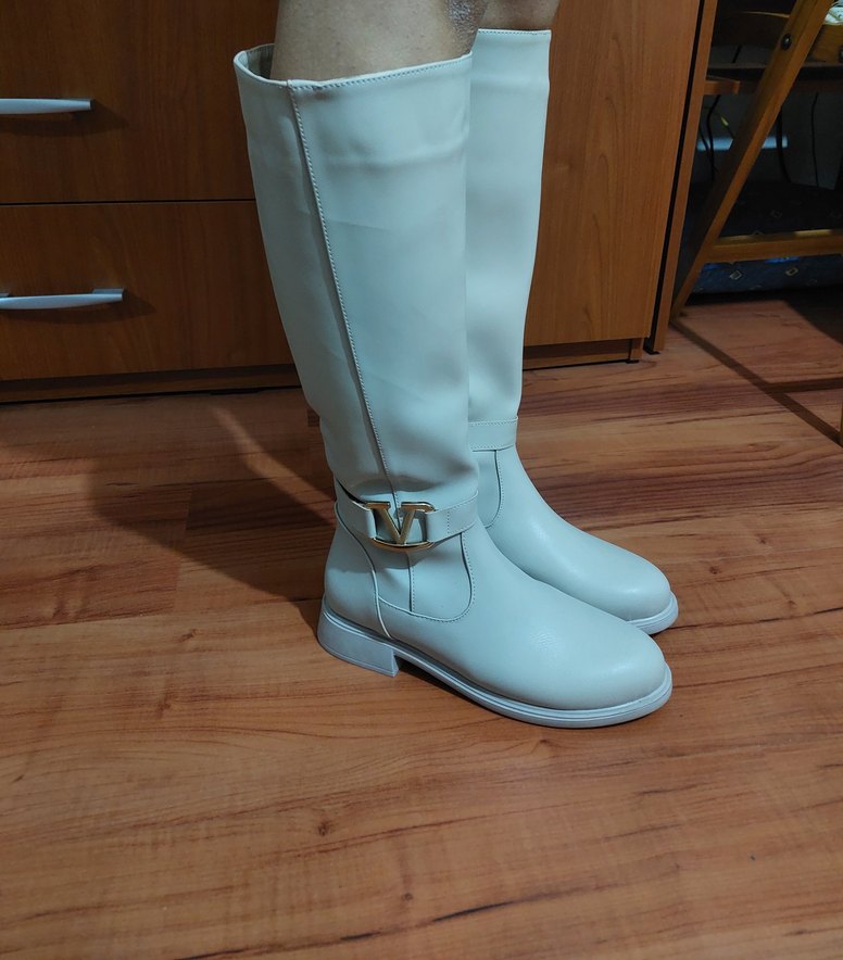 Bej Tokalı Kadın Dizüstü Bot - Görsel 3