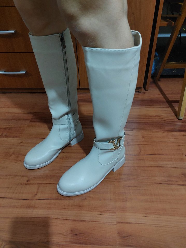 Bej Tokalı Kadın Dizüstü Bot - Görsel 5