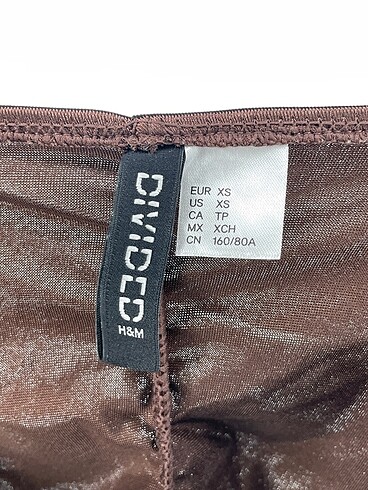xs Beden kahverengi Renk H&M Kısa Elbise %70 İndirimli.