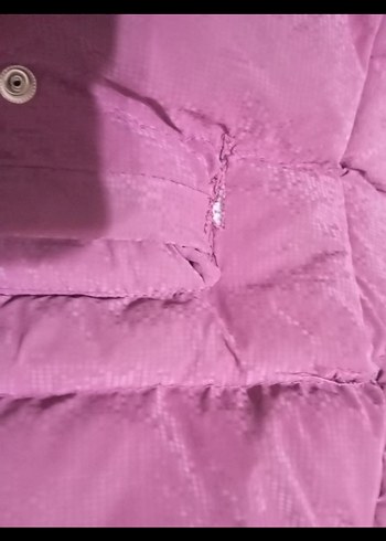 10 Yaş Beden Mor Kapüşonlu Kışlık mont