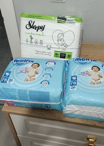 Sleepy Natural 6+ Bebek Bezi 30 Adet