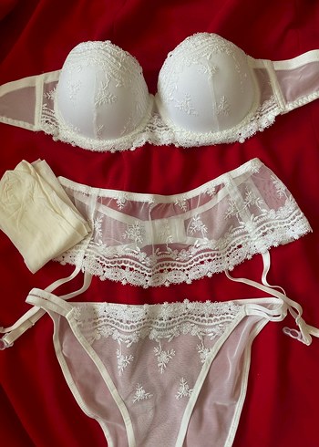 m Beden Jartiyer set Destekli - Push Up 75-80-85-90 B bedenler