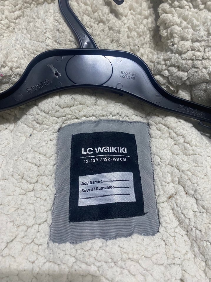 Gri Kışlık Kapüşonlu içi tüylü Mont - Görsel 3