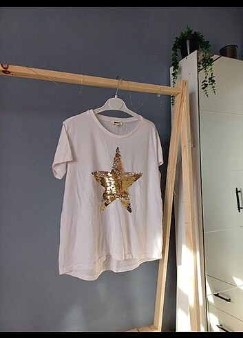 m Beden beyaz Renk koton tshirt