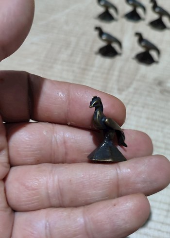 PİRİNÇ MİNYATÜR KUŞ FİGÜRÜ - Görsel 2