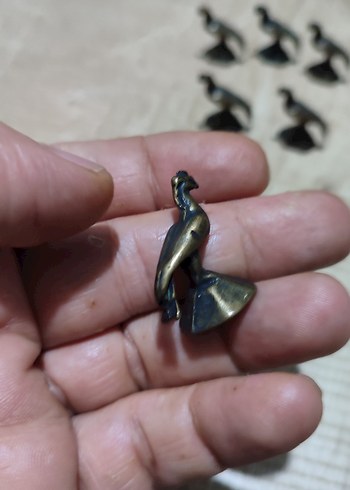 PİRİNÇ MİNYATÜR KUŞ FİGÜRÜ - Görsel 3