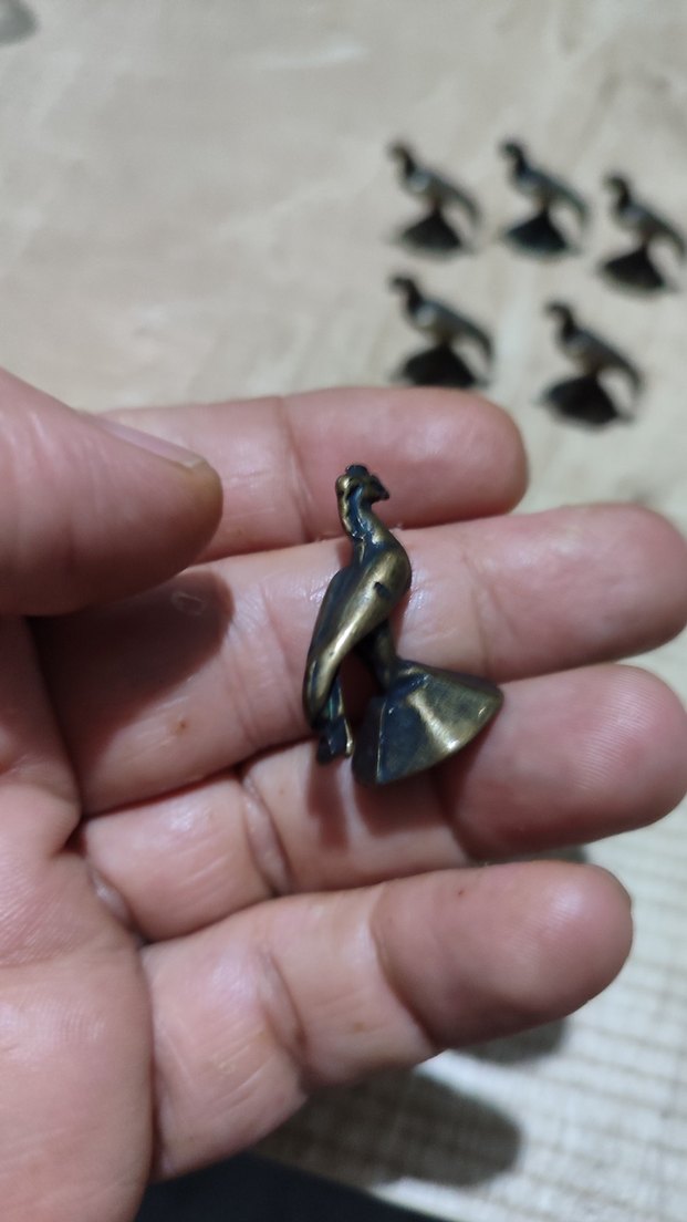 PİRİNÇ MİNYATÜR KUŞ FİGÜRÜ - Görsel 3