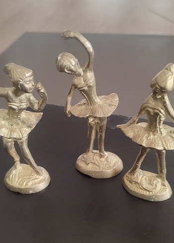 PİRİNÇ Bale Dansçısı Biblo 3'lü SET - Görsel 2