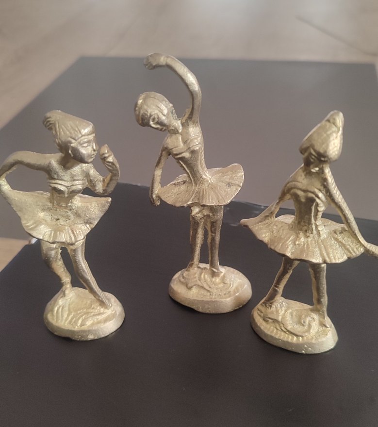 PİRİNÇ Bale Dansçısı Biblo 3'lü SET - Görsel 2