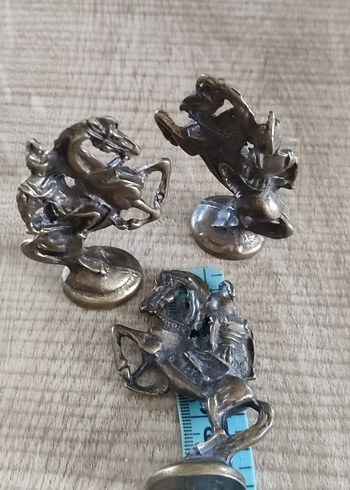 PİRİNÇ Eskitme Renkli Atlı Figür - Görsel 4