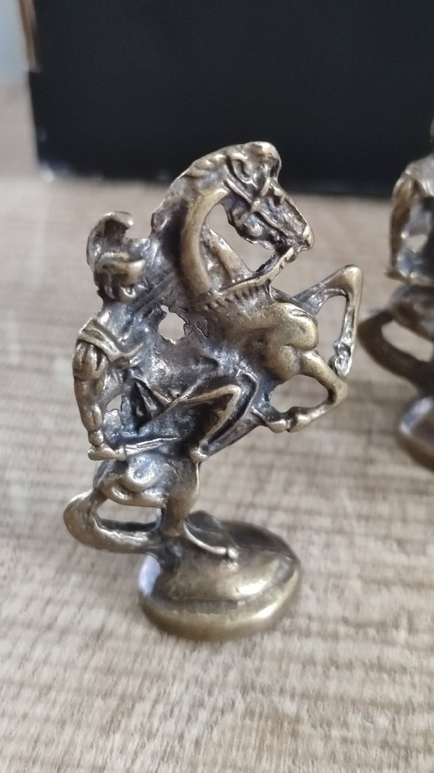 PİRİNÇ Eskitme Renkli Atlı Figür - Görsel 2