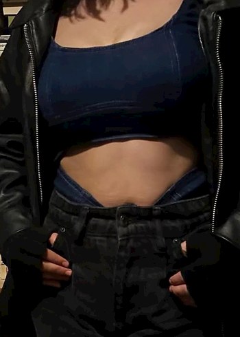 Bershka denim korse body - Görsel 3