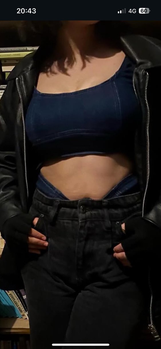 Bershka denim korse body - Görsel 3