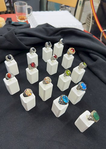 GÜMÜŞ 
Çok Renkli Modern Erkek Yüzükleri - Görsel 3