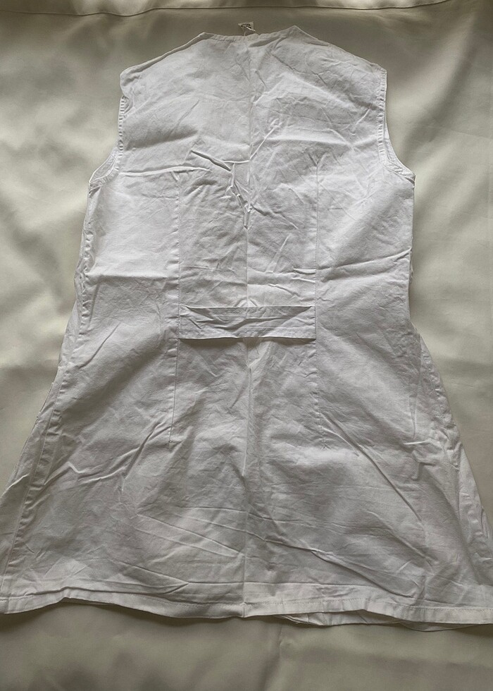 Uzun beyaz ceket - Görsel 2