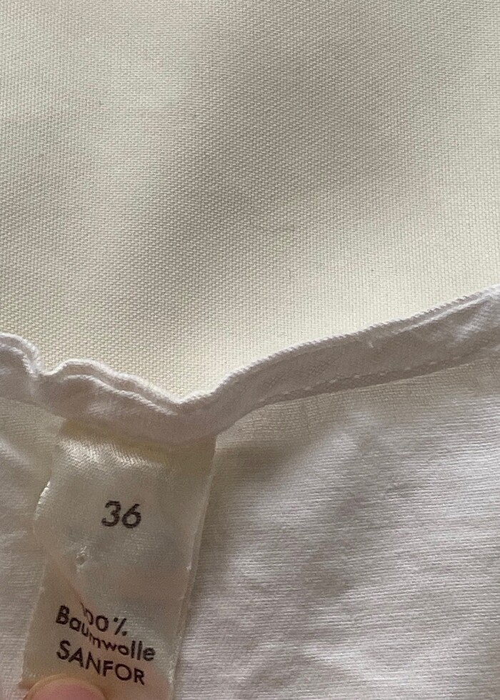 Uzun beyaz ceket - Görsel 3