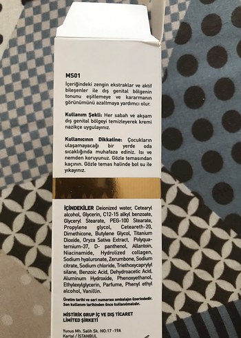 Mistirik Genital Bölge Beyazlatıcı Krem 100g - Görsel 4