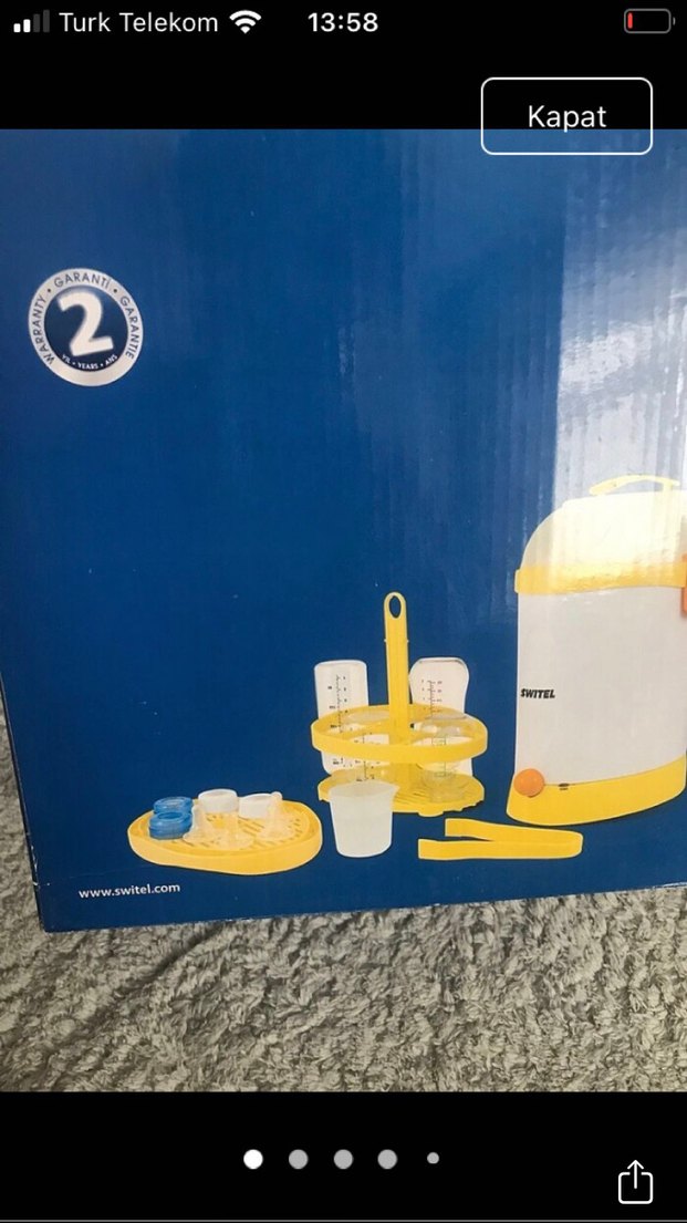 Switel Otomatik Buharlı Bebek Sterilizatörü - Görsel 3