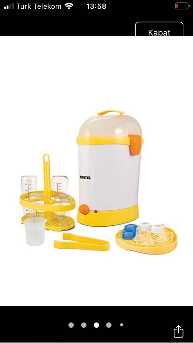 Switel Otomatik Buharlı Bebek Sterilizatörü - Görsel 2