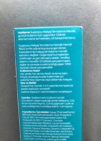 SUPERYOU Yeşil Çaylı yüz temizleme - Görsel 4
