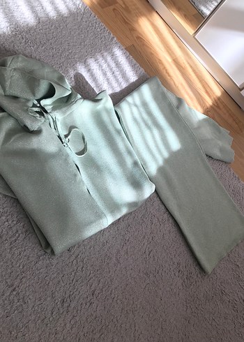 Kapüşonlu Kadın Eşofman Takımı - Görsel 6