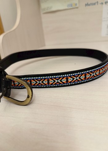 Renkli Bohem Deri Kemer - Görsel 3