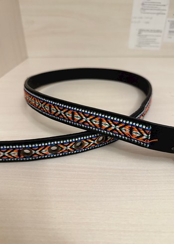 Renkli Bohem Deri Kemer - Görsel 2