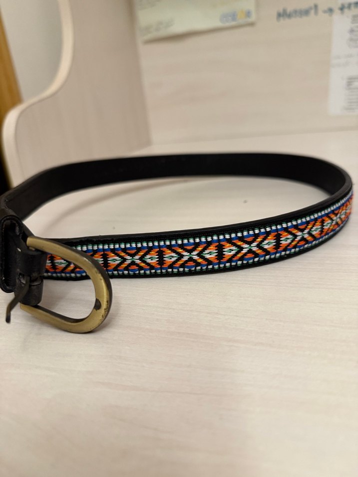 Renkli Bohem Deri Kemer - Görsel 3