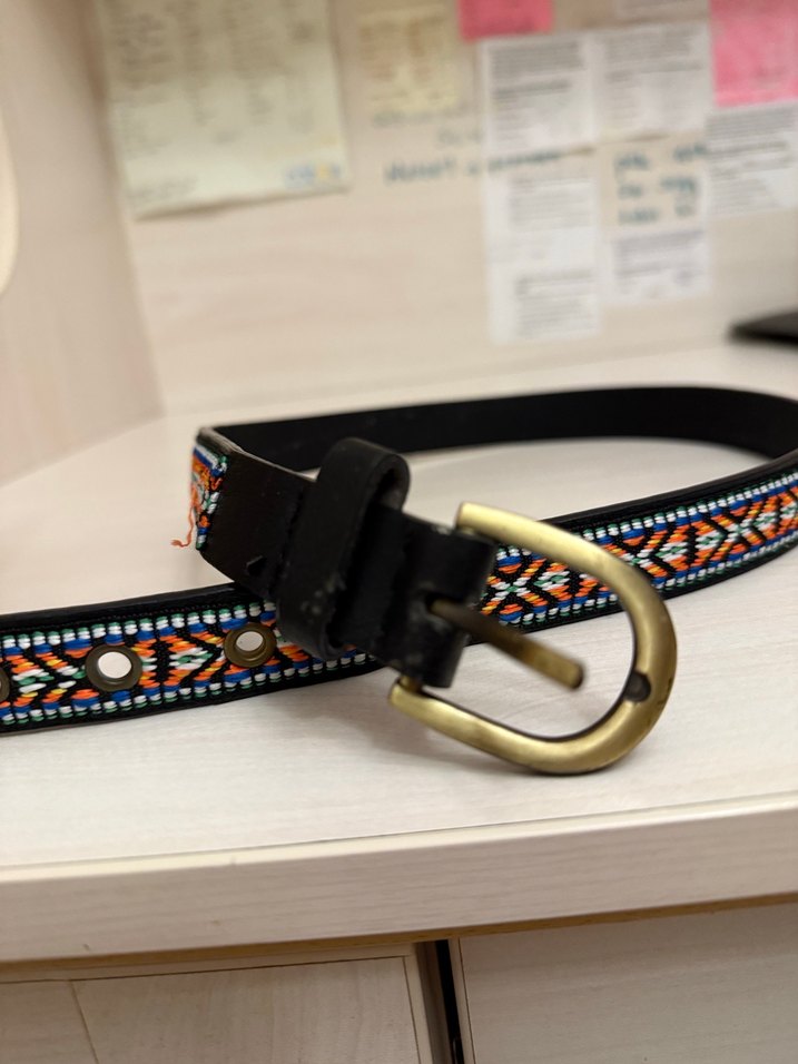 Renkli Bohem Deri Kemer - Görsel 4