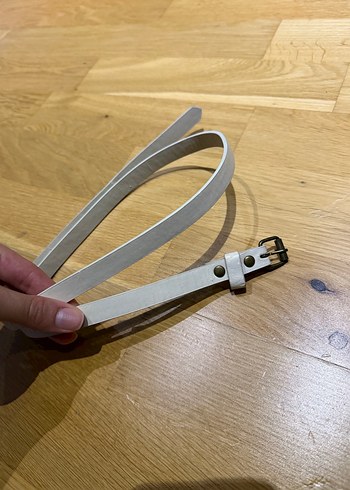 Bej Deri Tokalı Kadın Kemer - Görsel 2