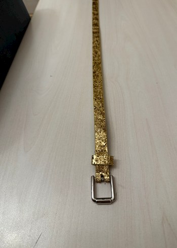 Mango Altın Renkli Deri Kadın Kemer - Görsel 2