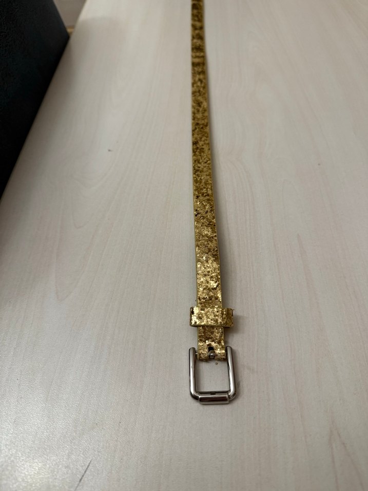 Mango Altın Renkli Deri Kadın Kemer - Görsel 2