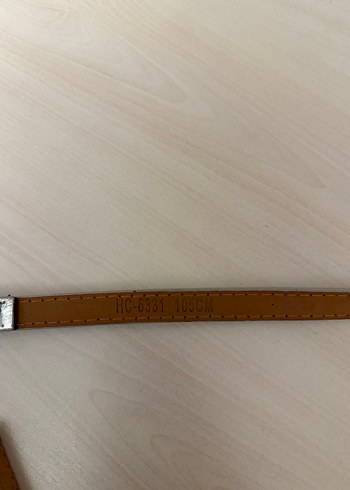 Gri Deri Tokalı Kemer - Görsel 4